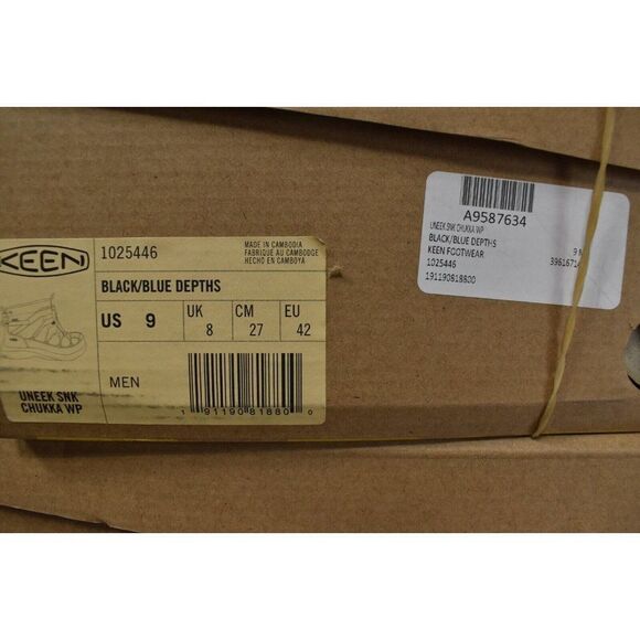 Keen Mens Size 9 UNEEK SNK Chukka Blue Black Waterproof Boots Shoes main image 11